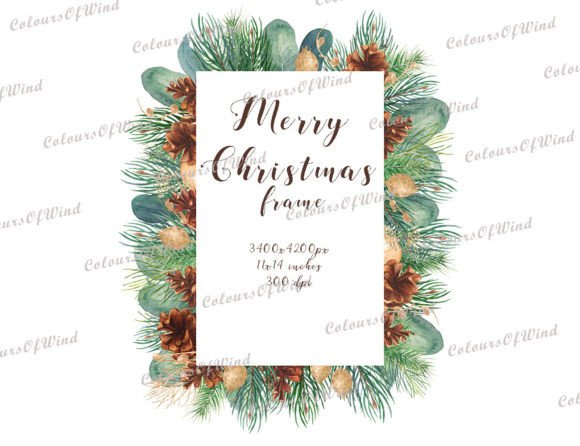 Download Christmas Tree Frame Clipart, Xmas PNG - Art Collection