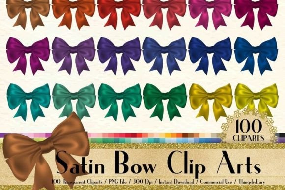 Download Realistic Satin Bows Clip Arts PNG - Art Collection