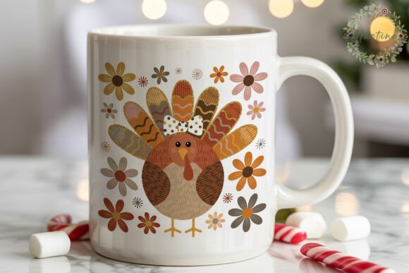 Download Cute Turkey Fall Flowers PNG Clipart - Art Collection