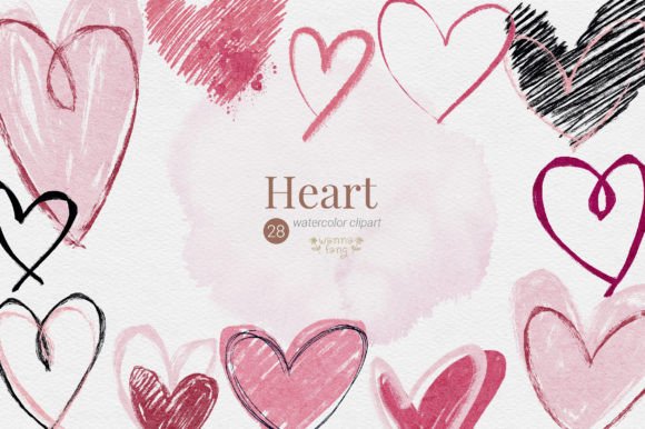 Download Valentine Heart Watercolor Clipart, PNG - Art Collection