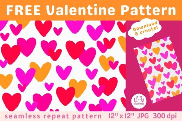 Download FREE Valentine Hearts Seamless Pattern - Art Collection