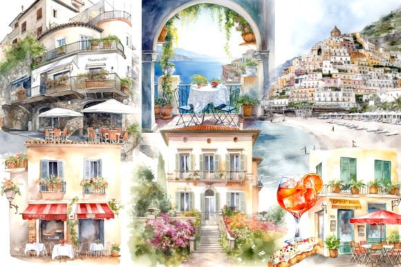 Download Italy Amalfi Clipart Italy Clipart - Art Collection