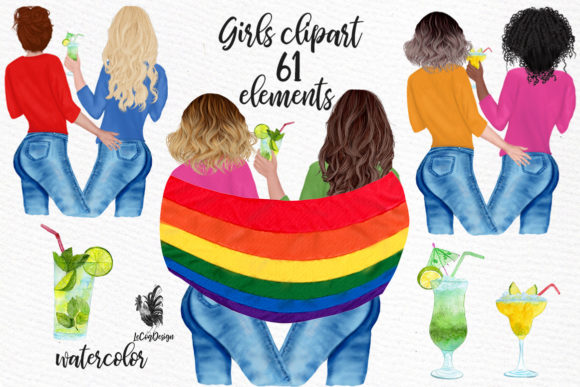 Download LGBTQ Girls Clipart Lesbian Couples Gay - Art Collection
