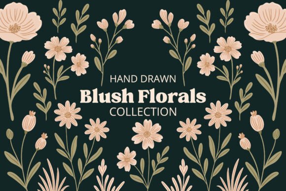 Download Blush Florals Clip Art and Patterns - Premium Resources