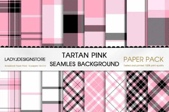 Download Plaid Pink Digital Paper Tartan - Art Collection