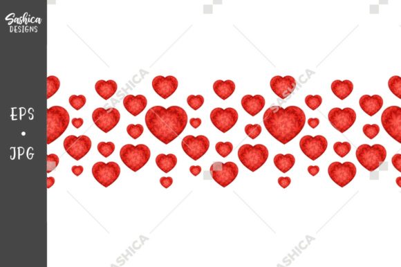Download Red Heart with Pot Leaves Pattern Border - Art Collection