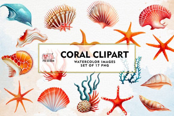 Download Coral Watercolor Sublimation Clipart - Art Collection