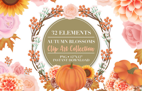 Download Autumn Flower Clip Art - Art Collection