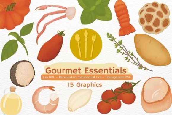 Download Gourmet Ingredient PNG Clipart Bundle - Art Collection