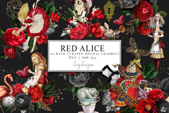 Download Alice in Wonderland Tea Party Graphics - Art Collection