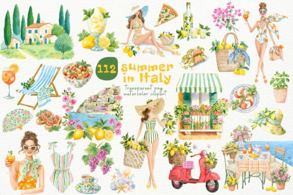 Download Watercolor Summer Italy PNG Clipart - Art Collection