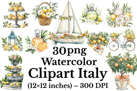 Download Watercolor Clipart Italy - Art Collection