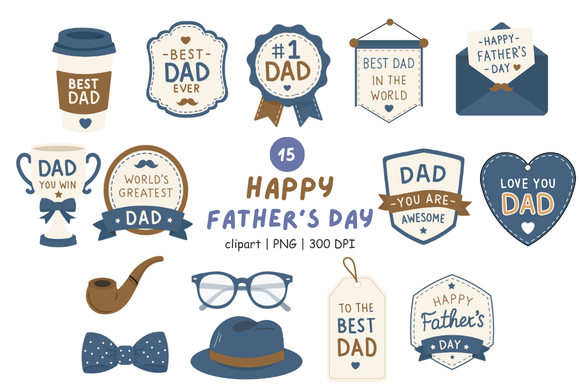 Download Happy Father's Day Clipart PNG - Art Collection