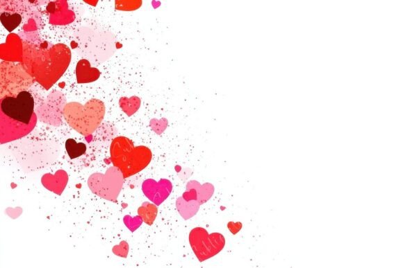 Download Vibrant Heart Shaped Confetti Creating - Art Collection