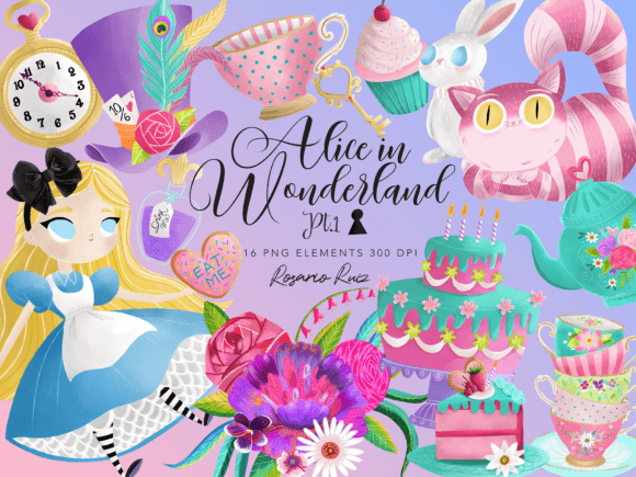 Download Alice in Wonderland Clipart PNG - Art Collection