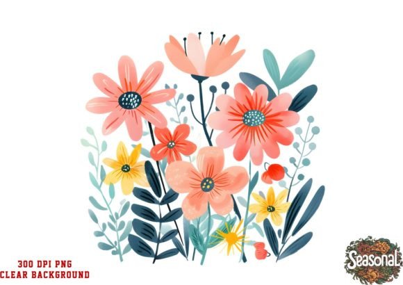 Download Cute Autumn Flowers Clipart - Art Collection