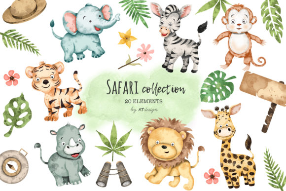 Download Safari Animals Clipart High Resolution - Art Collection