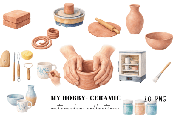 Download Pottery Workshop Watercolor Clipart - Art Collection