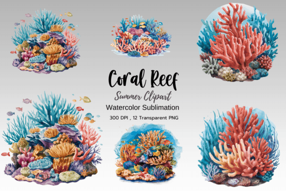 Download Coral Reef Sublimation Clipart - Art Collection