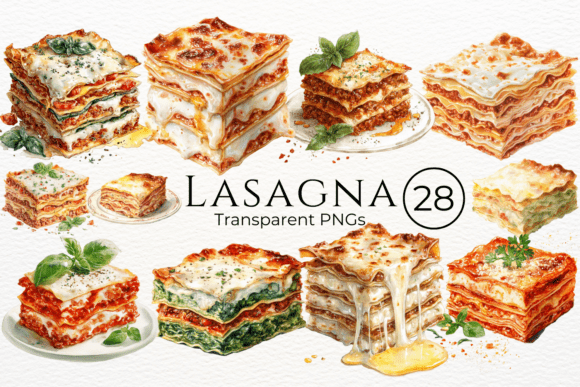 Download Lasagna Watercolor Clipart - Art Collection