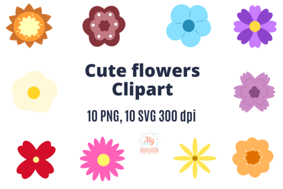 Download Cute Flowers Clipart Svg Png - Art Collection