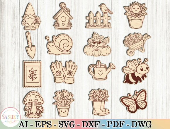 Download Cute Gardening Clipart Laser Cut Files - Art Collection